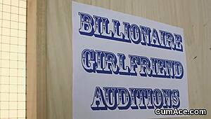 Slutty Centerfold Gets Jizz Load On Her Face Sucking All The Ejaculate