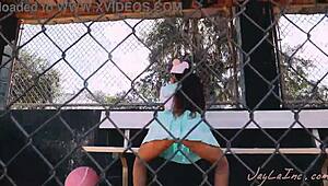 Watch Jayla Inc Twerk In Baseball Costume! Big Ass Shaking!