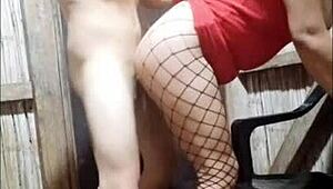 My stepson gave me a rough, intense fuck with his monster cock, making us moan like kings