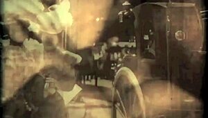 Vintage retro gangbang featuring mature hairy pussy in battle of solferino