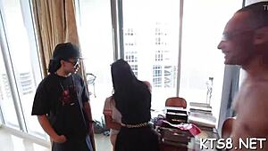 damn, this submissive shemale takes crazy ass pounding. first time anal feels so wild!