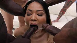 Jureka Del Mar takes 5on1 assfucking with double anal and DP madness!