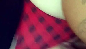 Chubby woman enjoying a private session with big black cock