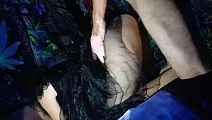 feeling the thrill of squirting during dance on halloween