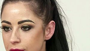 Slutty Centerfold Gets Jizz Load On Her Face Sucking All The Ejaculate