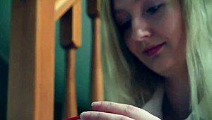 Big Titted Blonde Bombshell Lotta S Masturbates!