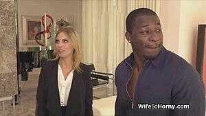 Big tit milf realtor seals deal riding client's BBC