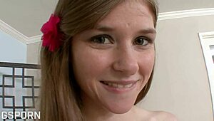 Hot American Brunette Teen Reveals Her Hairy Beaver