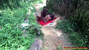 Bang King - Caught Fucking a Lonely Stranger on Village Road With His Massive Black Cock in 4K Hardcore Action