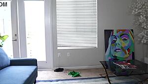 Hey, check Mystique's butt naked workout session!