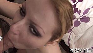 Lily Lovette gives an amazing POV blowjob and fuck with her tight pussy 😘