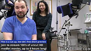 Yasmine Woods orgasms from doctor!