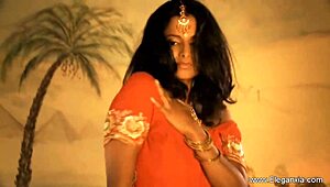 indian milf performs sensual exotic dance solo