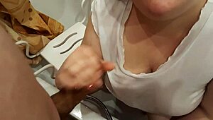 Big Wet Titties Soaked in T-Shirt Under Shower