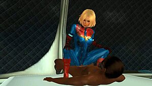 Captain Marvel's Secret Anal Mission
