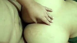 chubby mexican woman enjoys doggystyle with lover, masturbates to climax