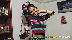 First date fucking with beautiful petite 18+ Latina with braces!