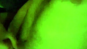 Young amateur girl rubs and sucks cock well