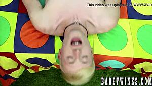 Cute twink Nick Simpson bareback fucks Carmen Delano doggystyle