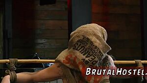 TEEN BLACK COCK DOMINATES this unaware BITCH in extreme BDSM bondage!