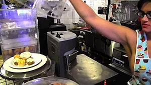 Messy Kitchen Lesbian Action Leaves Me Craving Their Wet Rough Kissing and Diving