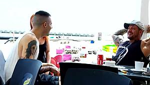 I Fuck The Redhead Hard Outdoor, She Sucks My Cock And Swallows Cum.