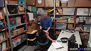 Silent Asian Teen Punished With Cock In Office Garage