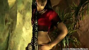 Penari anggun goda lo pake telanjang tease dan gerakan erotis