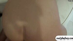 Two Sexy Babes in Wild Foursome on Bed