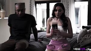 Satisfying their carnal urges: Oliver Davis and Aften Opal's intimate encounter