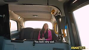 She fucks for money in fake taxi! Monster cock offer too good!