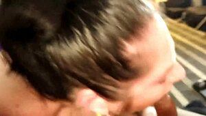 Ralph's whore in POV deepthroat group action