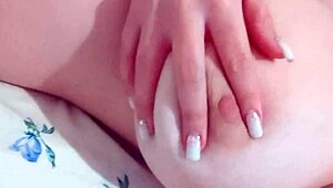 Excited Student Reveals Her Big Natural Tits to Everyone After Studying - LuxuryOrgasm.