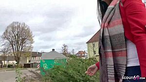 Sofie RIDES the Scout's COCK in Street Casting