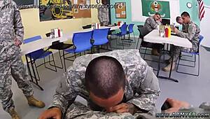 Intense gay sex with teen 18+ under drill sergeant command.