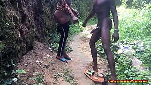 Bang King - Caught Fucking a Lonely Stranger on Village Road With His Massive Black Cock in 4K Hardcore Action