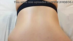 Redhead wife intensely fucked until creampie in shaved pussy