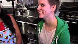 Messy Kitchen Lesbian Action Leaves Me Craving Their Wet Rough Kissing and Diving