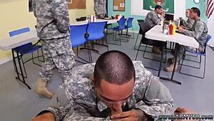 Intense gay sex with teen 18+ under drill sergeant command.