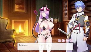 Doris Temptation's Perfect Pussy Clamps Around Cock In Anime Orgasm