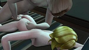 Small titted german teen licks ass while fingering petite pussy orally