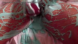 Oily Wife Gets Messy Insertion And Fucking