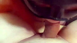 amateur hot wife slurps on cock and gets creampie from redhead milf couple