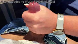 this milf’s sloppy handjob outdoors beats fast food with risky public vibes