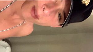 Straight jock films me showering and sneaks a deep kiss.