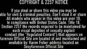 Karen Fisher and Sara Jay, those hot lesbian milfs, vibrating their pussies?