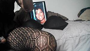 Solo Pantyhose Masturbation Session Caught on Camera in Detail