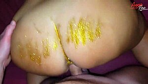 glittery sex with stepmother in taboo homemade scene