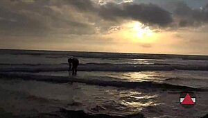 Beach day turned messy with wet asian bikini model fetish! 🌊