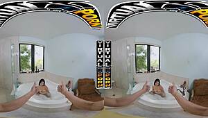 kiana kumani bathes in the tub with pov fucking and quickie action